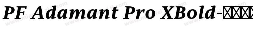 PF Adamant Pro XBold字体转换